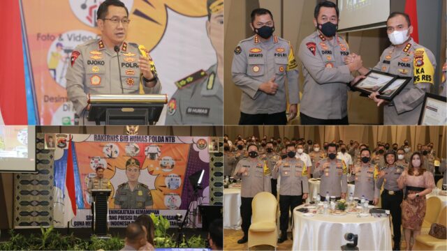 Rapat Kerja Teknis Bidhumas Polda NTB Pemateri dari Mabes Polri