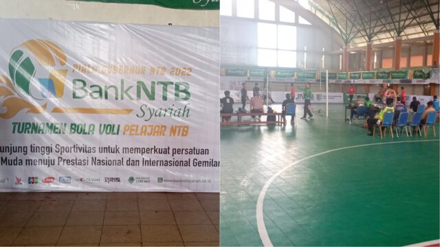 Turnamen Bola Voli Pelajar 2022 Tim Dompu Menang Telak atas KLU