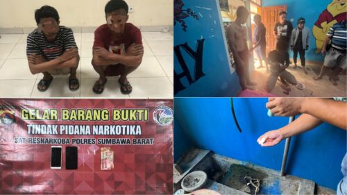 Polres KSB Amankan 2 Terduga Pelaku Pemilik Sabu