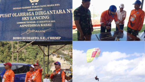 Peresmian Pusordiga NTB Sky Lancing Perkaya Venue Sport Tourism