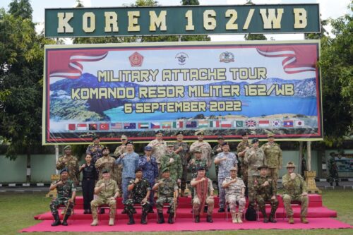 Military Attache Corp Tour 2022 Kunjungi Danrem 162/WB