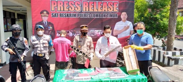 Polres Lotim Amankan Pelaku Curas disertai Pemerkosaan