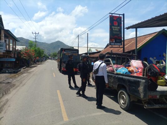 Brimob Polda Terjunkan 1 SSK/193 Mengamankan Konflik Dompu
