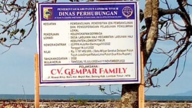 Kontraktor Pelaksana Proyek Rehab Dermaga Labuhan Haji Dikenai Denda