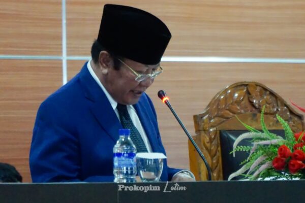 Persetujuan Raperda RAPBD Lotim dalam Sidang Paripurna DPRD