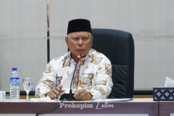 Bupati Lotim Menginventarisir Rendahnya Realisasi Belanja dan PAD