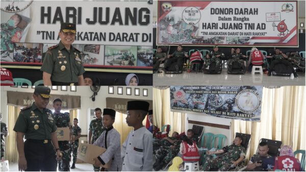 Hari Juang TNI AD, Korem 162/WB Gelar Donor Darah dan Sunatan Massal