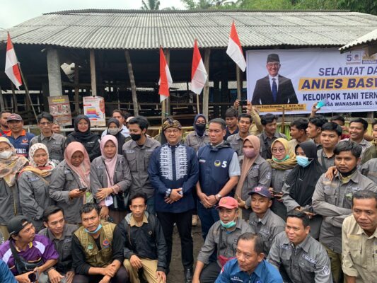Kunjungi Kelompok Ternak Di Lotim, Anies Di Sambut Meriah