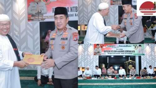 Safari Ramadham 1444 Hijriyah Kepala Kemenag bersama Kapolda NTB