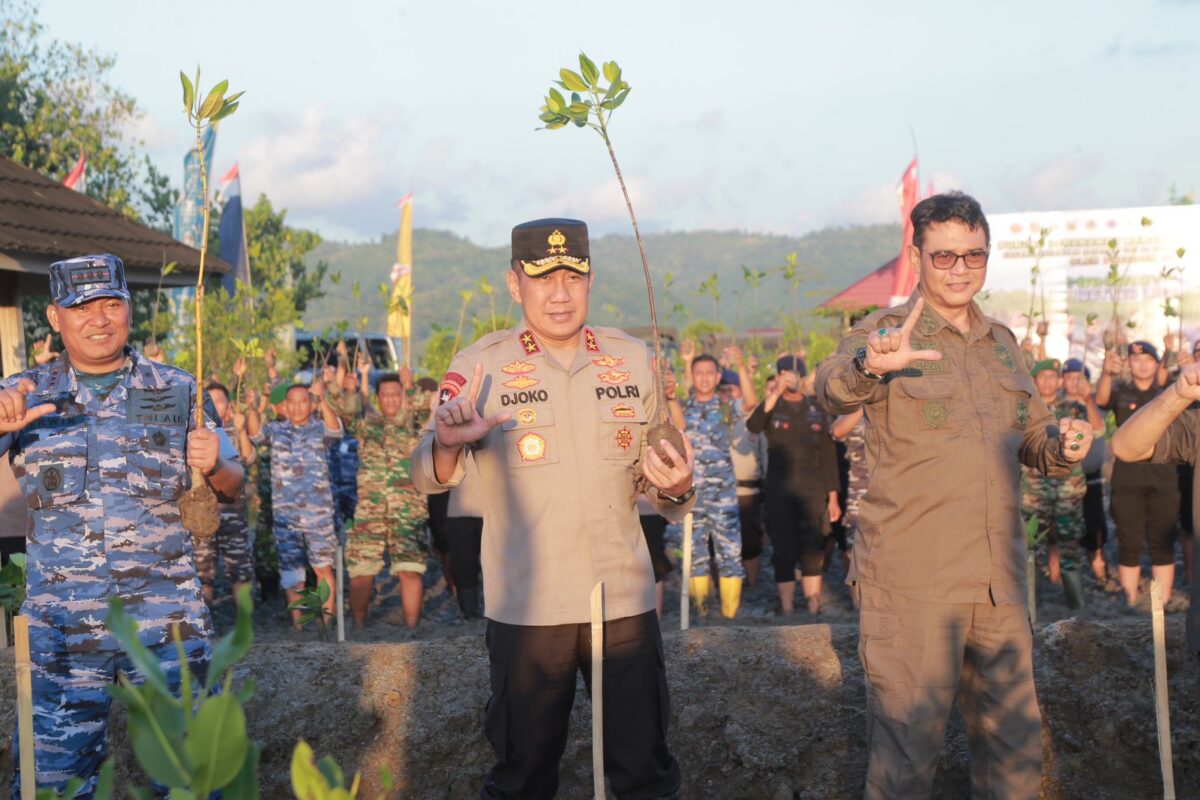 Kapolda NTB Lakukan Penanaman Mangerove di Lombok Barat