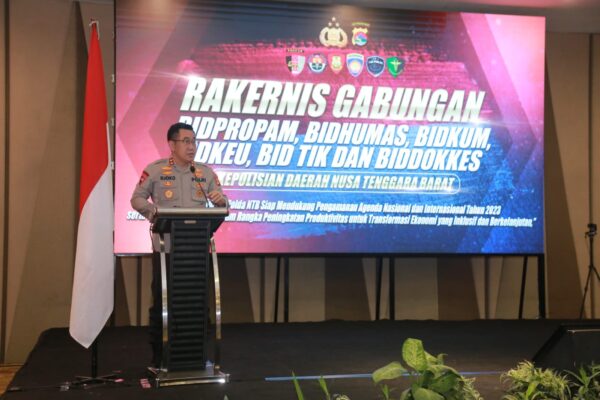 Rapat Kerja Teknis Enam Bidang Satuan Kerja di Polda NTB