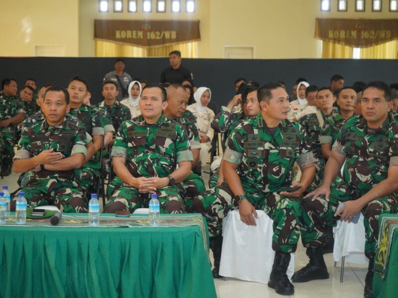 Korem 162/WB Mengikuti HUT ke- 66 Kodam IX/Udayana secara Virtual