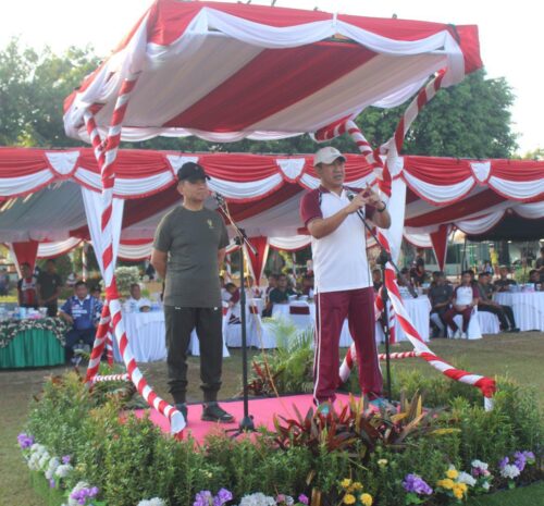 TNI Polri dan Pemda Gelar Olah Raga Bersama di Lapangan Trisula Gebang