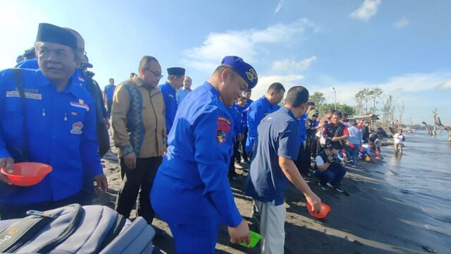 Ditpolairud Polda NTB Lepas 77 Tukik di Taman Loang Baloq