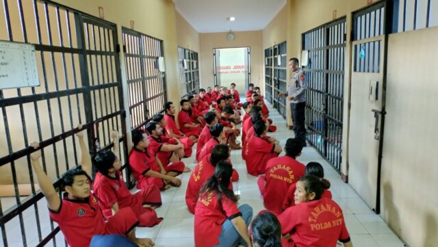 Pembinaan Rohani Tahanan Narkoba Oleh Sibinturmas Polda NTB