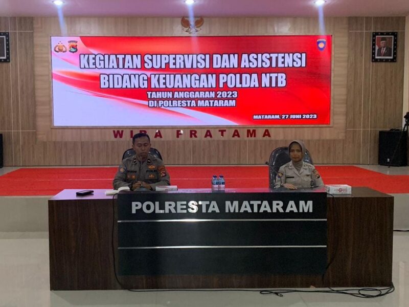 Supervisi Dan Asistensi Bidang Keuangan Polda NTB Kunjungi Polresta Mataram