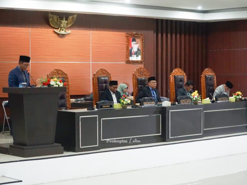 Sekda Mewakili Bupati Menerima Saran dan Masukan Banggar DPRD Lotim