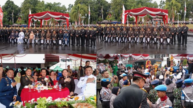 Polda NTB Menggelar Apel HUT Bhayangkara ke-77