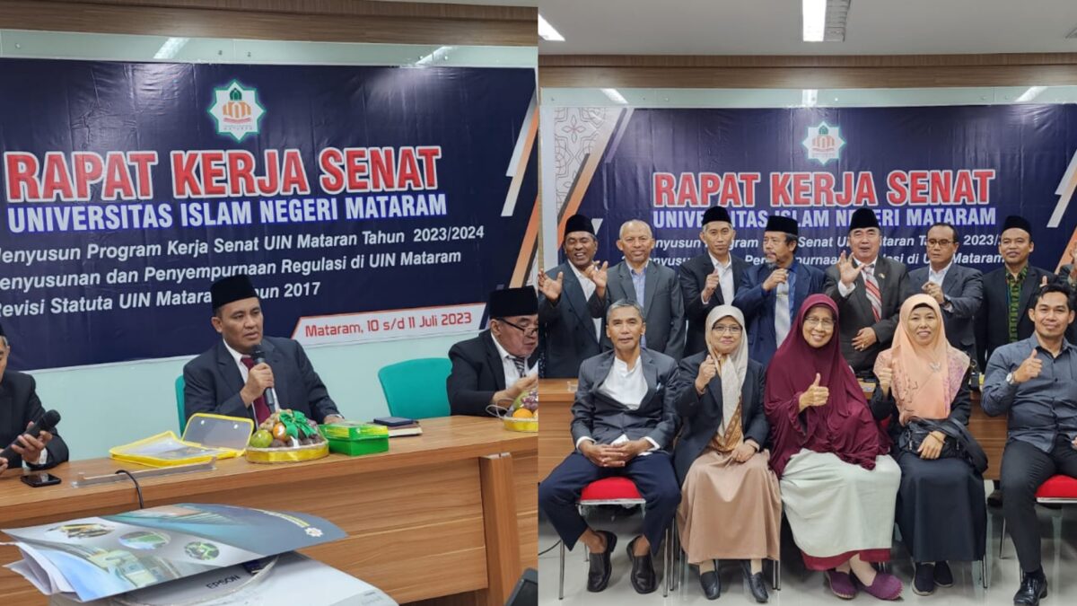 Senat UIN Mataram Mengadakan Rapat Kerja Penyusunan Program Kegiatan Tahunan 2023 - 2024