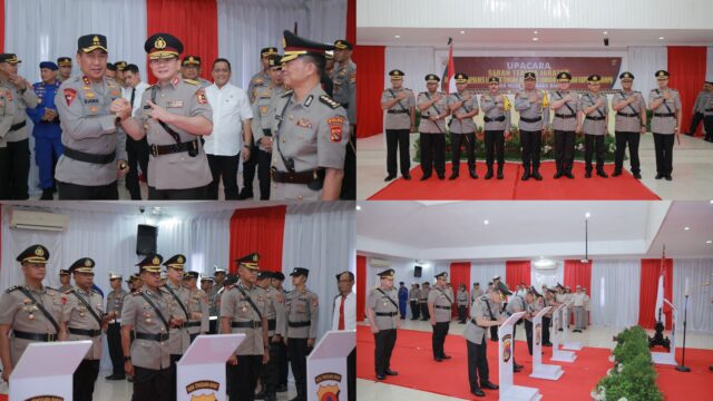 Serah Terima Jabatan Irwasda Polda NTB dan Tiga Kapolres