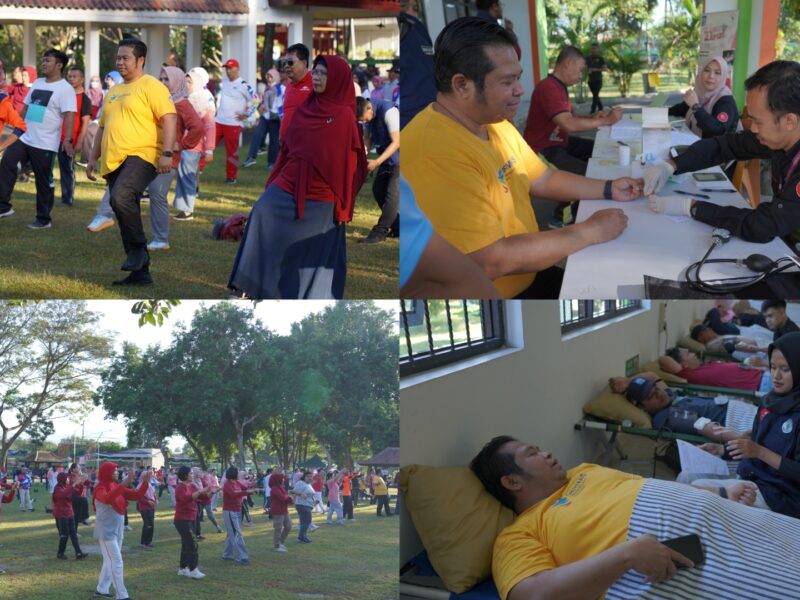 RSUD Provinsi NTB Senam dan Donor Darah Bersama OPD di RSJ Mutiara Sukma