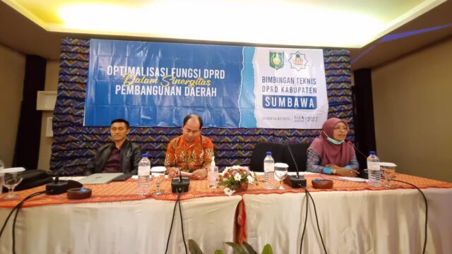 LP2M UIN Mataram Sukses menggelar Acara BIMTEK Anggota DPRD Kabupaten Sumbawa