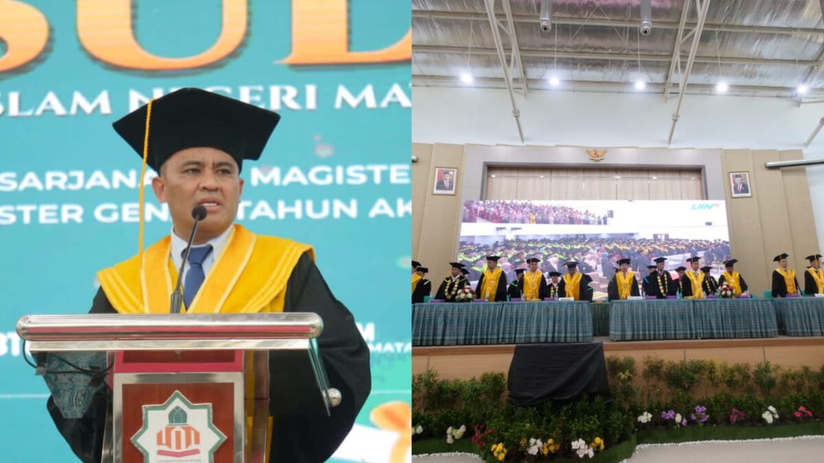 Wisuda ke-46 UIN Mataram Periode Agustus 2023, Rektor Mengukuhkan 1.261 Wisudawan