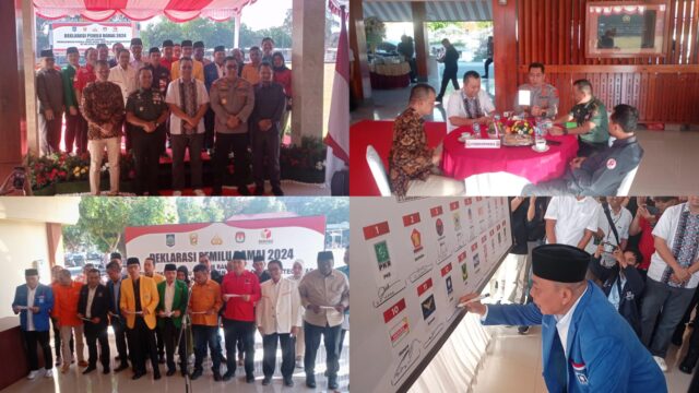 Deklarasi Pemilu 2024 Damai Dipimpin Kapolda NTB