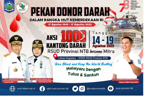 Aksi 100 Kantong Darah RSUD Provinsi NTB