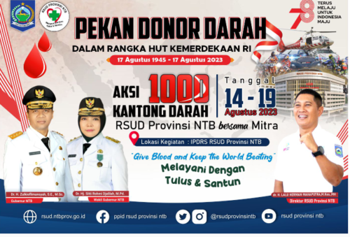 Aksi 100 Kantong Darah RSUD Provinsi NTB