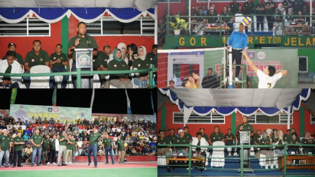 Kompetisi Bola Voli Danrem Cup HUT ke 78 TNI Gairahkan Talenta NTB
