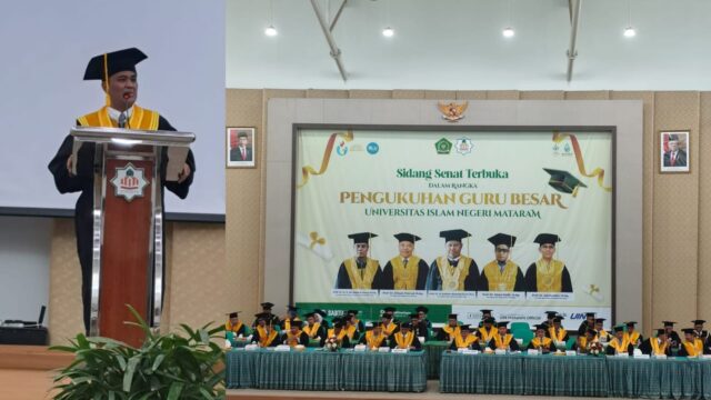 Rektor UIN Mataram Kembali Kukuhkan Lima Guru Besar Baru