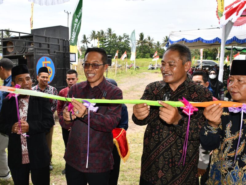 H. Muhammad Juani Taofik Resmikan Pustu Desa Bandok