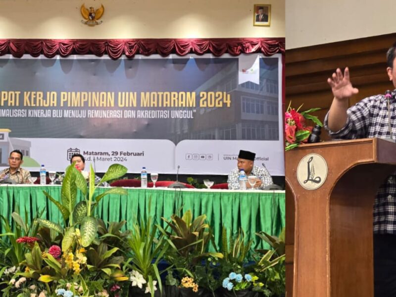 Direktur Diktis Buka Raker Pimpinan UIN Mataram 2024 : Tandatangan Fakta Integritas, Kampus Harus Akreditasi Unggul