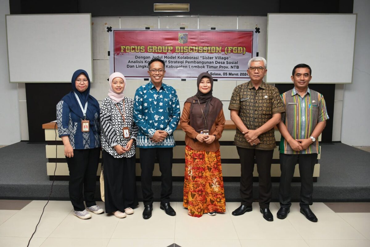 Pj Bupati Lotim Membuka FGD Model Kolaborasi Sister Village