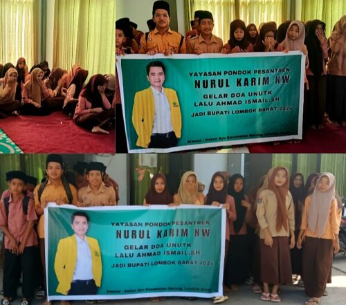 Harapkan Lalu Ahmad Ismail Jadi Bupati Lobar, Ponpes Nurul Karim Gelar Doa