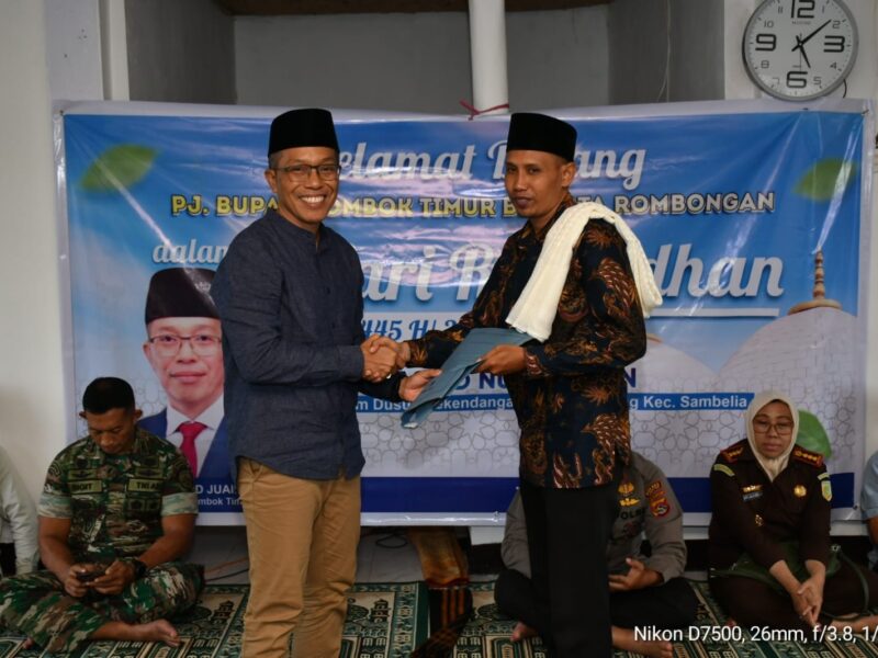 Safari Ramadhan Pemda Lotim Kunjungi Masjid Nurul Iman Pekendangan