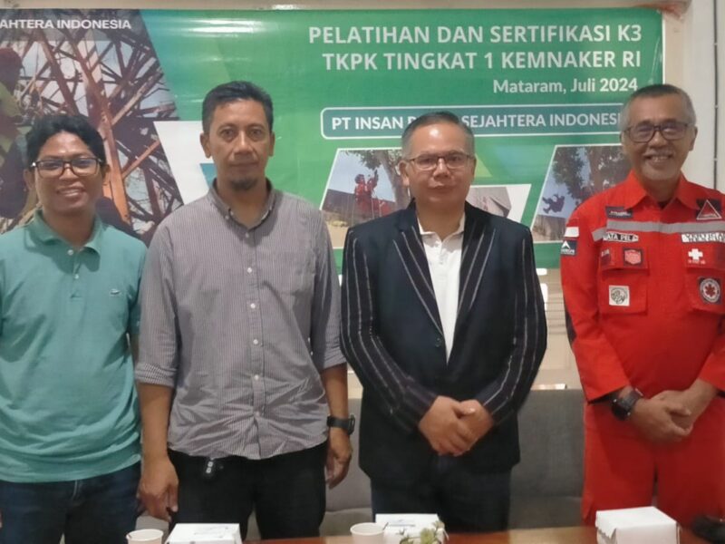 Pelatihan dan Sertifikasi TKPK 1 di NTB 100% Peserta dinyatakan Kompeten