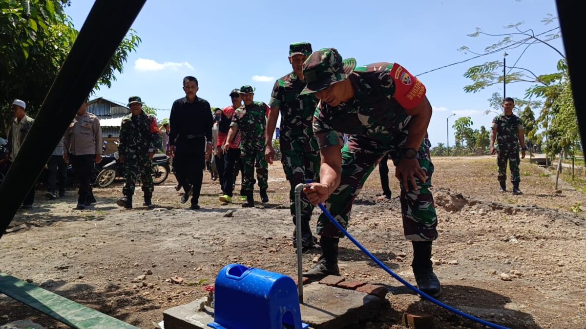 Kodim 1615/Lotim Membuat Sumur Bor di TMMD ke 121 untuk Dua Desa