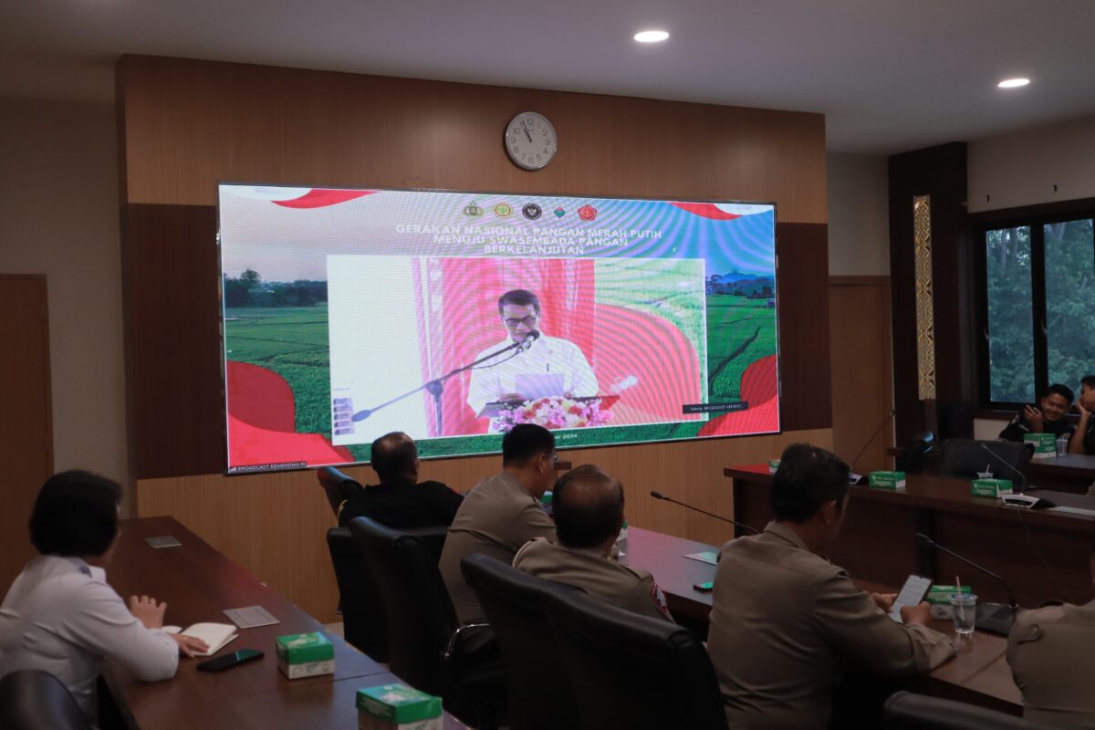 Polda NTB Hadiri Zoom Meeting Gerakan Nasional Pangan Merah Putih