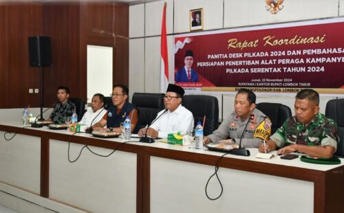 Rakor Panitia Pilkada 2024 Persiapan Penertiban APK Serentak