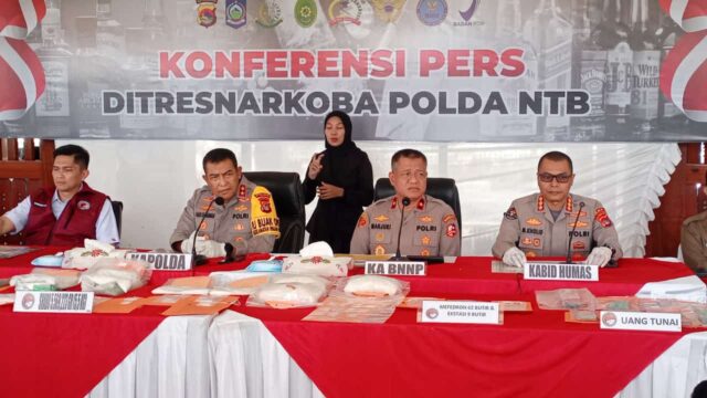 Pemusnahan Barang Bukti oleh Ditresnarkoba Polda NTB Tahun 2025