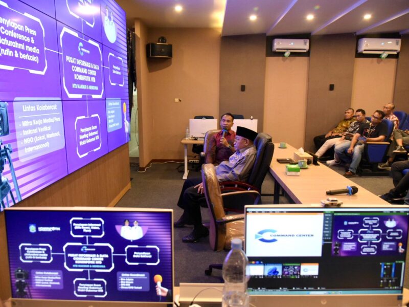 Command Center jadi Pusat Layanan Informasi Data Pemprov NTB