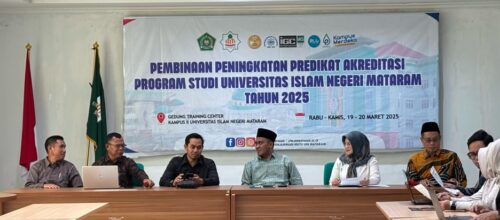 Menuju World University Rangkings, LPM UIN Mataram Selenggarakan Peningkatan Predikat Akreditasi Studi