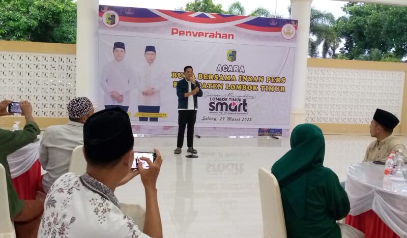 Penghujung Ramadhan Bupati Lotim Buka Puasa Bersama Media