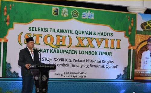 Penutupan STQH XXVII Tingkat Kabupaten Lotim oleh Bupati