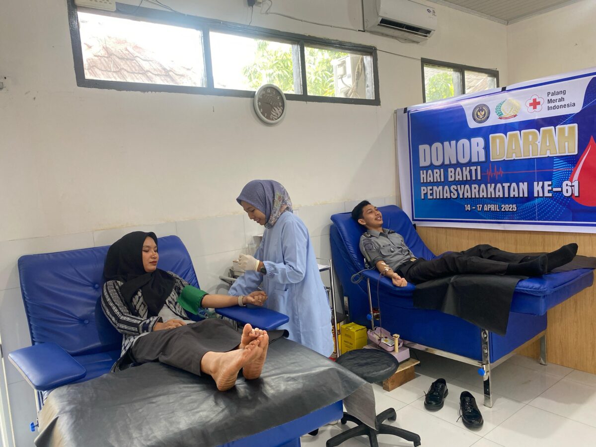 Hari Bhakti Permasyarakat, Lapas Selong Gelar Donor Darah