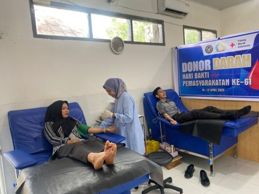 Hari Bhakti Permasyarakat, Lapas Selong Gelar Donor Darah