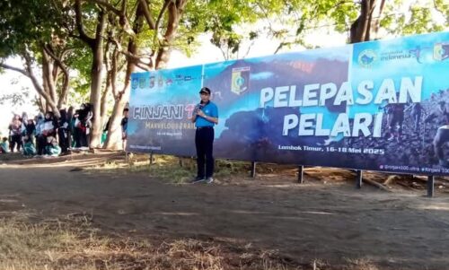 Wakil Bupati LotimLepas Peserta Trail Rinjani 100 Kategori 162 KM