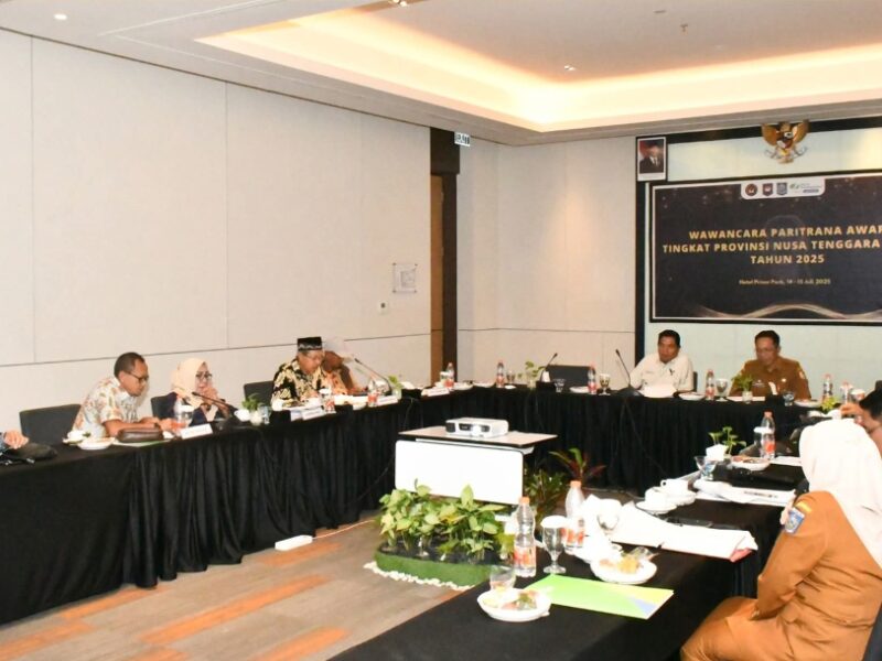 Bupati Lombok Timur Paparkan Komitmen Perlindungan Sosial dalam Wawancara Paritrana Award 2025